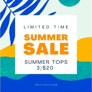 Sale on summer tops!